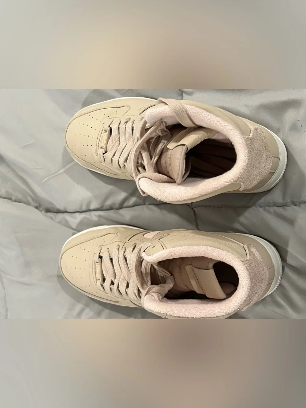 NIKE AIR FORCE 1 SIZE 9 HIGH SCULPT LINEN SANDDRIFT PINK WOMENS
